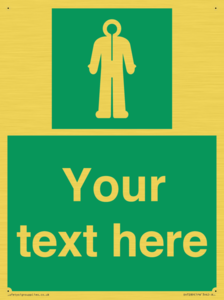 Custom sign safe condition Survival clothing